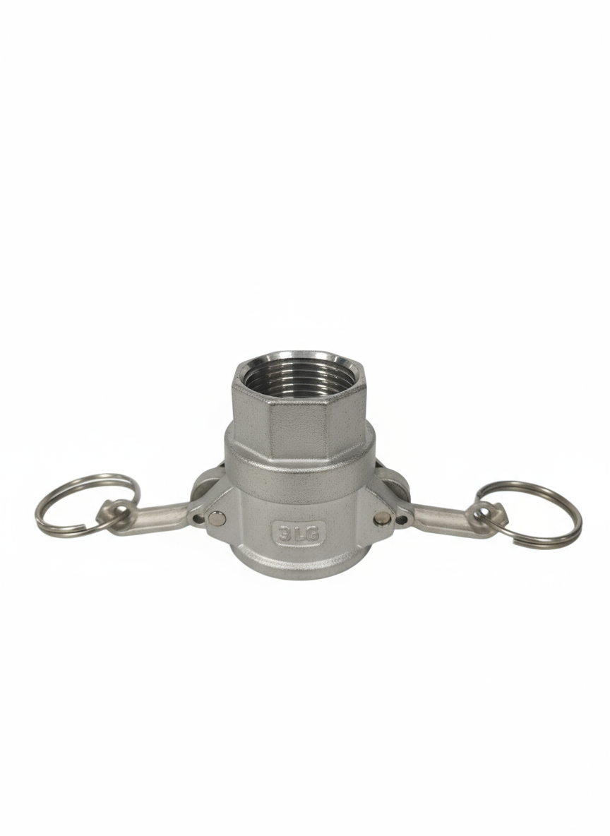 1" Stainless Steel Camlock Coupling – Type D, Female