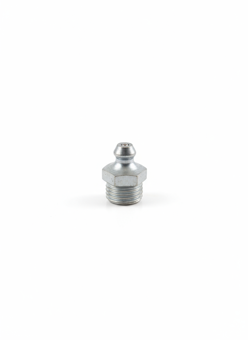 Grease Nipple (Straight Type, Steel) - 12mm
